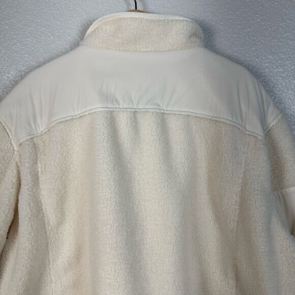 Skims Women’s Boxy Zip Up Teddy Jacket in Ecru Size 4X - Picture 11 of 16